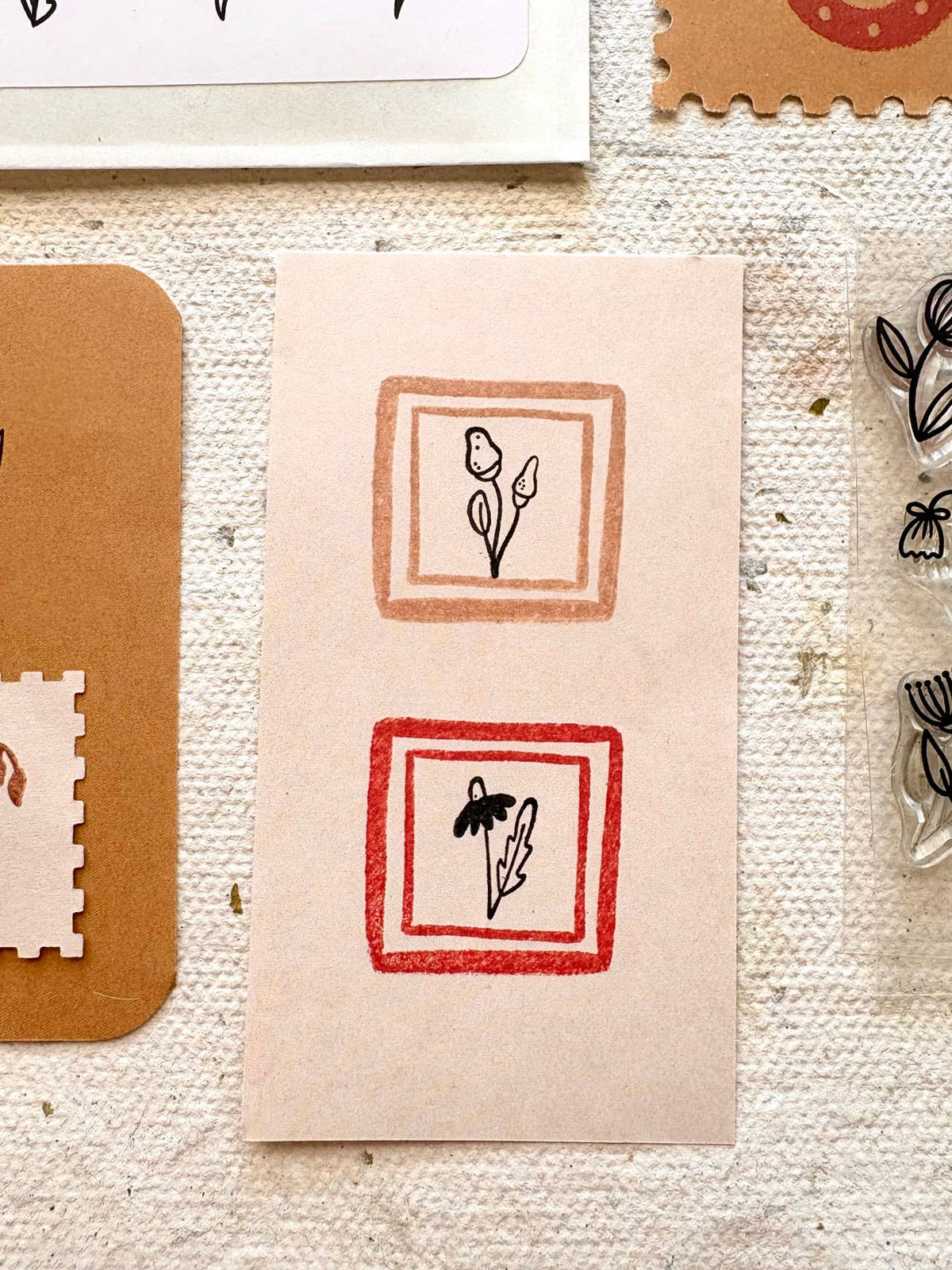 Mini stamp set - Flowers-DutchMills