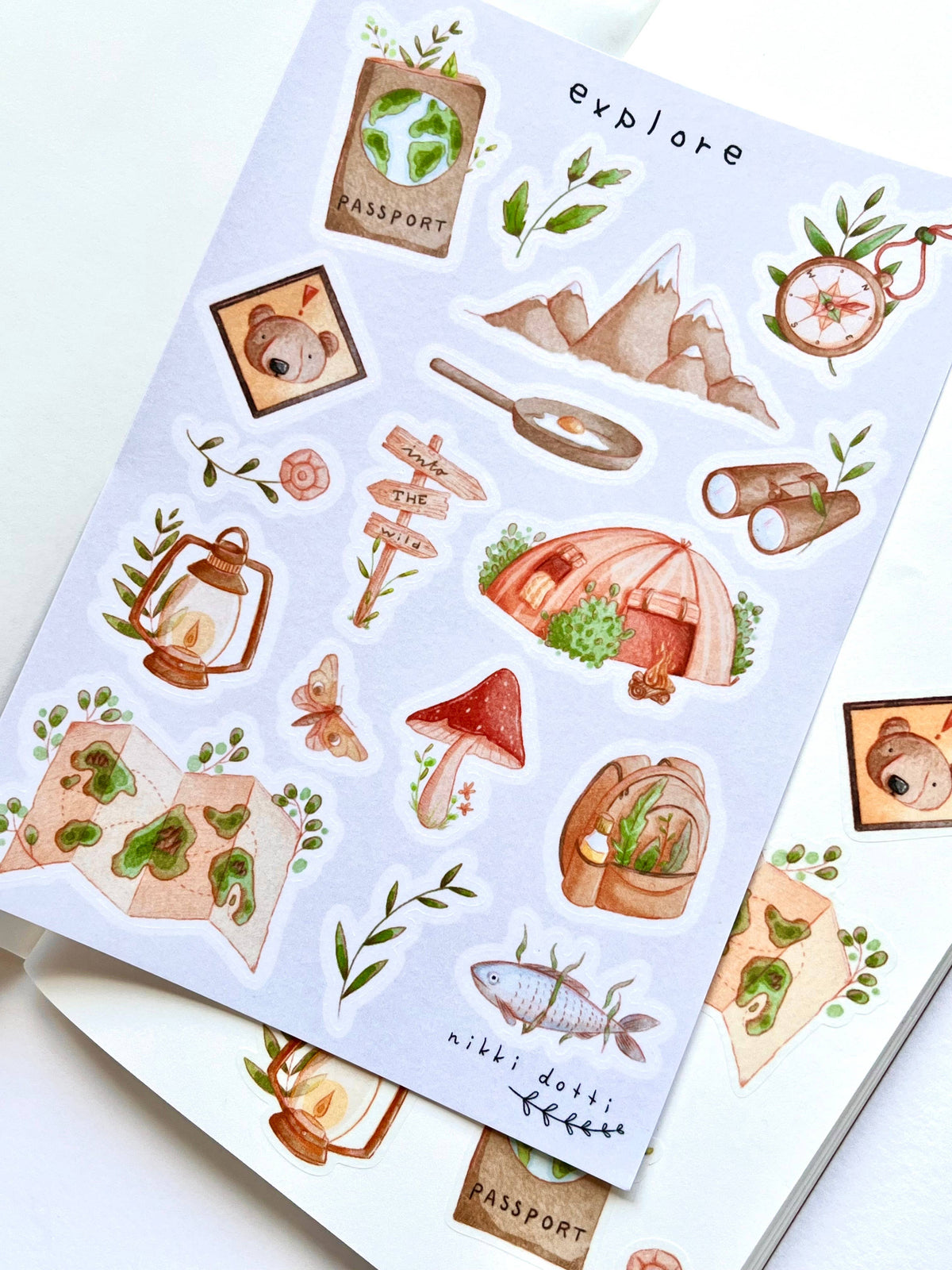 Nikki Dotti - Sticker Sheet - Explore-Sticker-DutchMills
