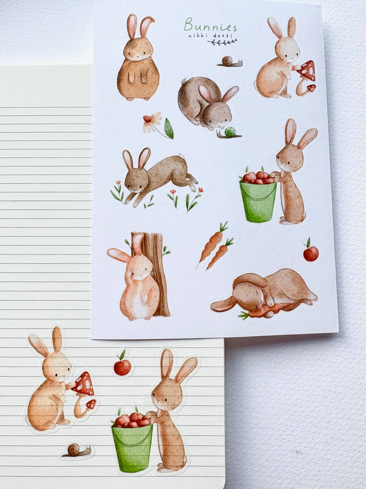 Sticker sheet - Bunnies-DutchMills