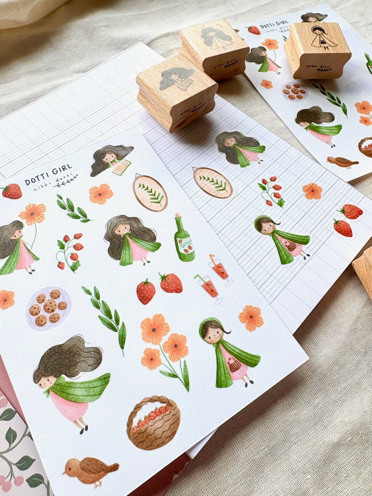 Sticker sheet - Dotti girl-DutchMills