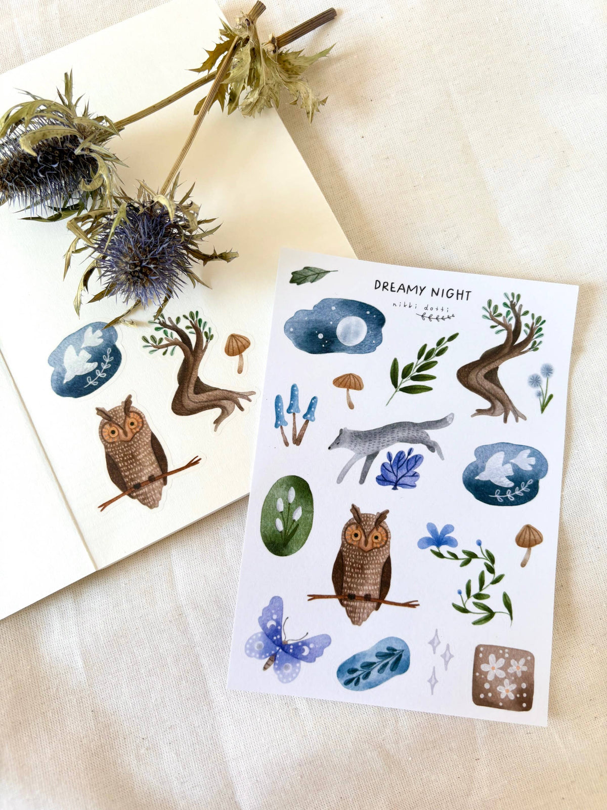 Sticker sheet - Dreamy night-Sticker-DutchMills