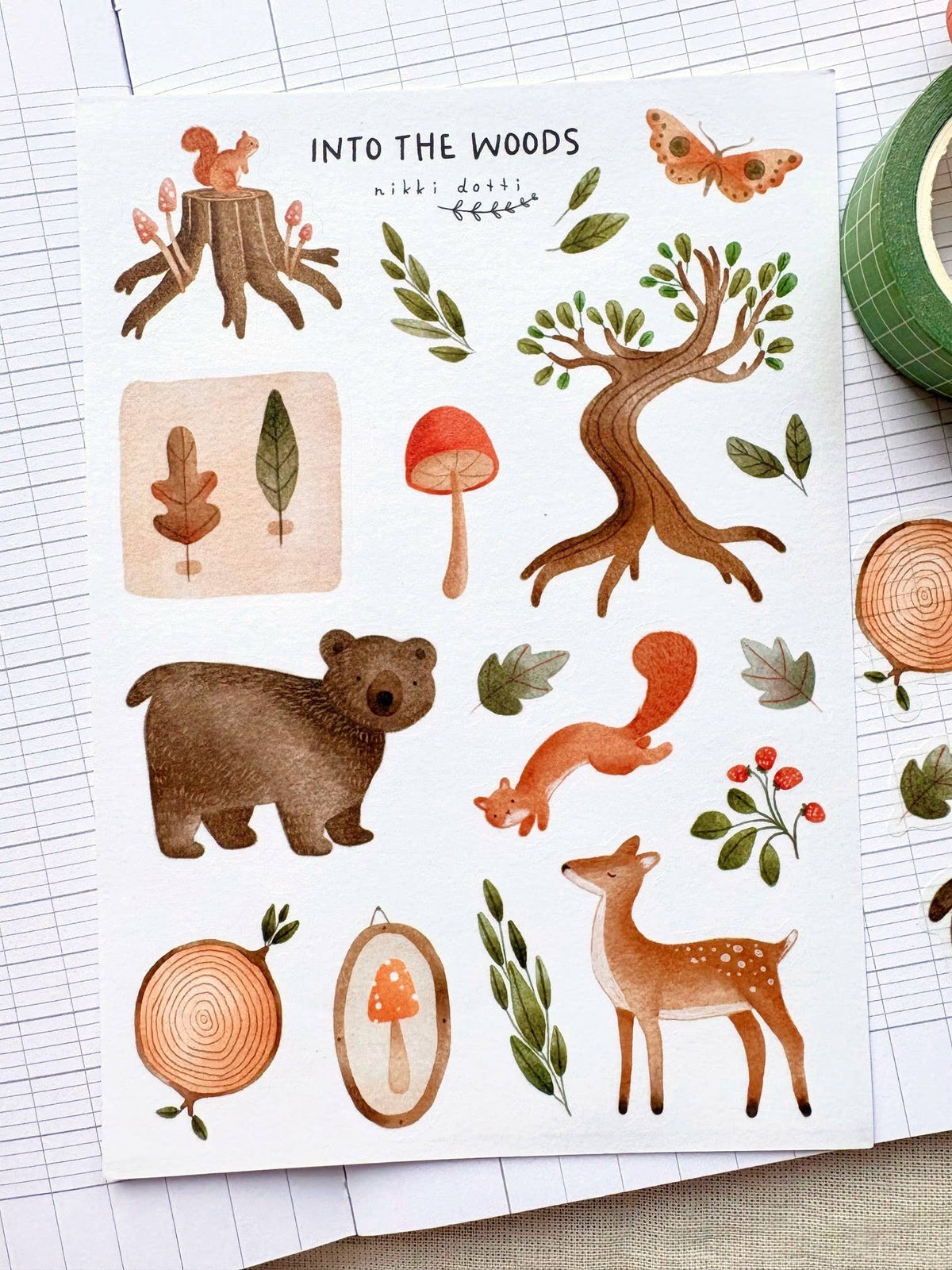 Sticker sheet - Into the woods-DutchMills