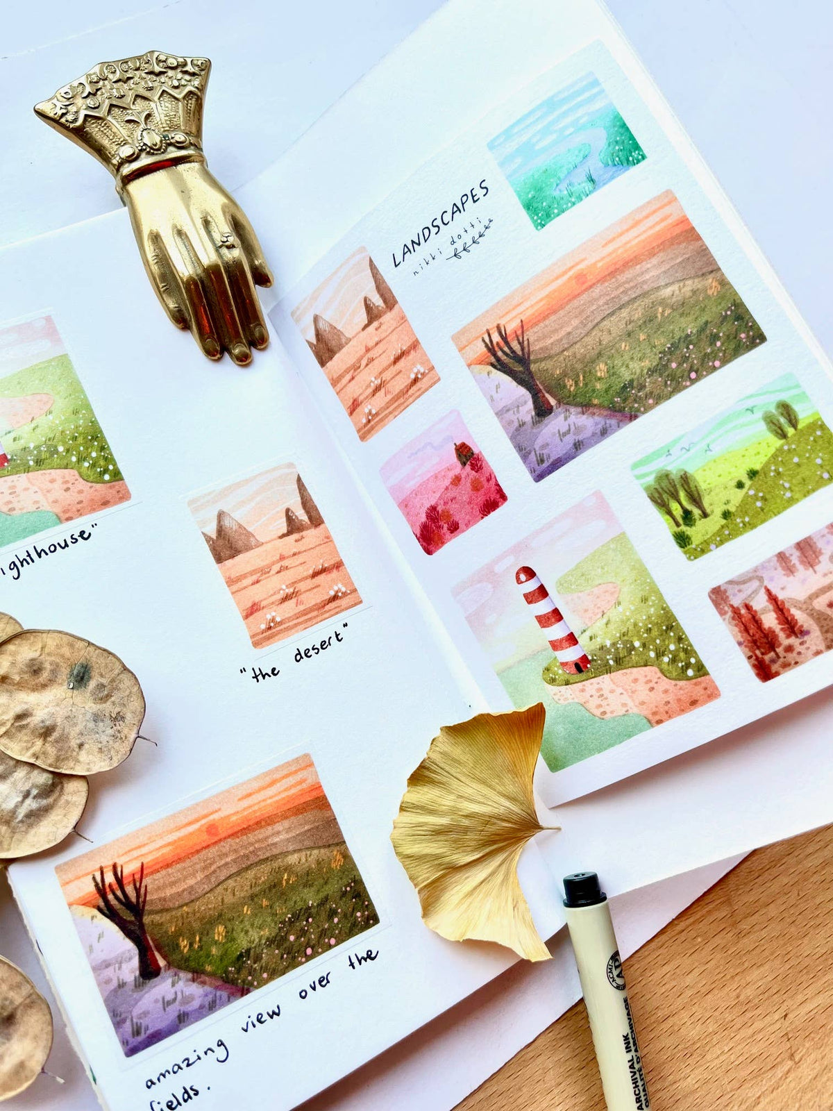 Nikki Dotti - Sticker sheet - Landscapes-Sticker-DutchMills