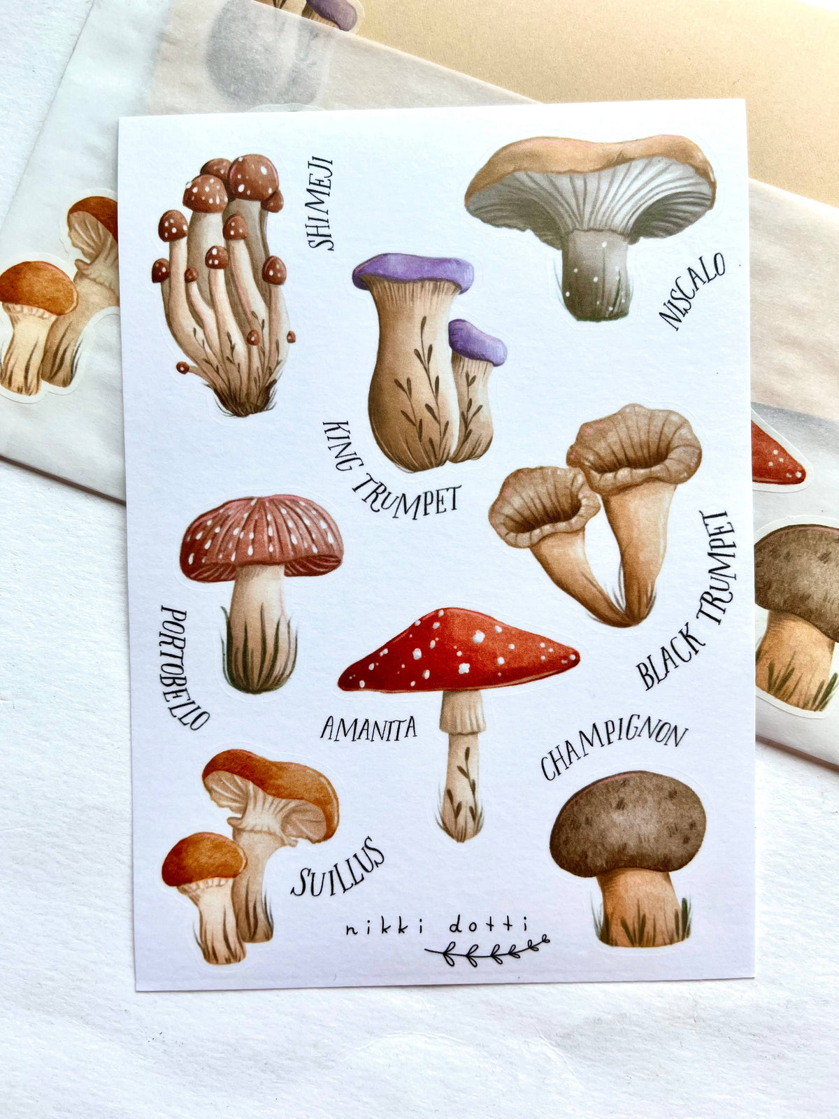 Sticker sheet - Mushrooms-Sticker-DutchMills