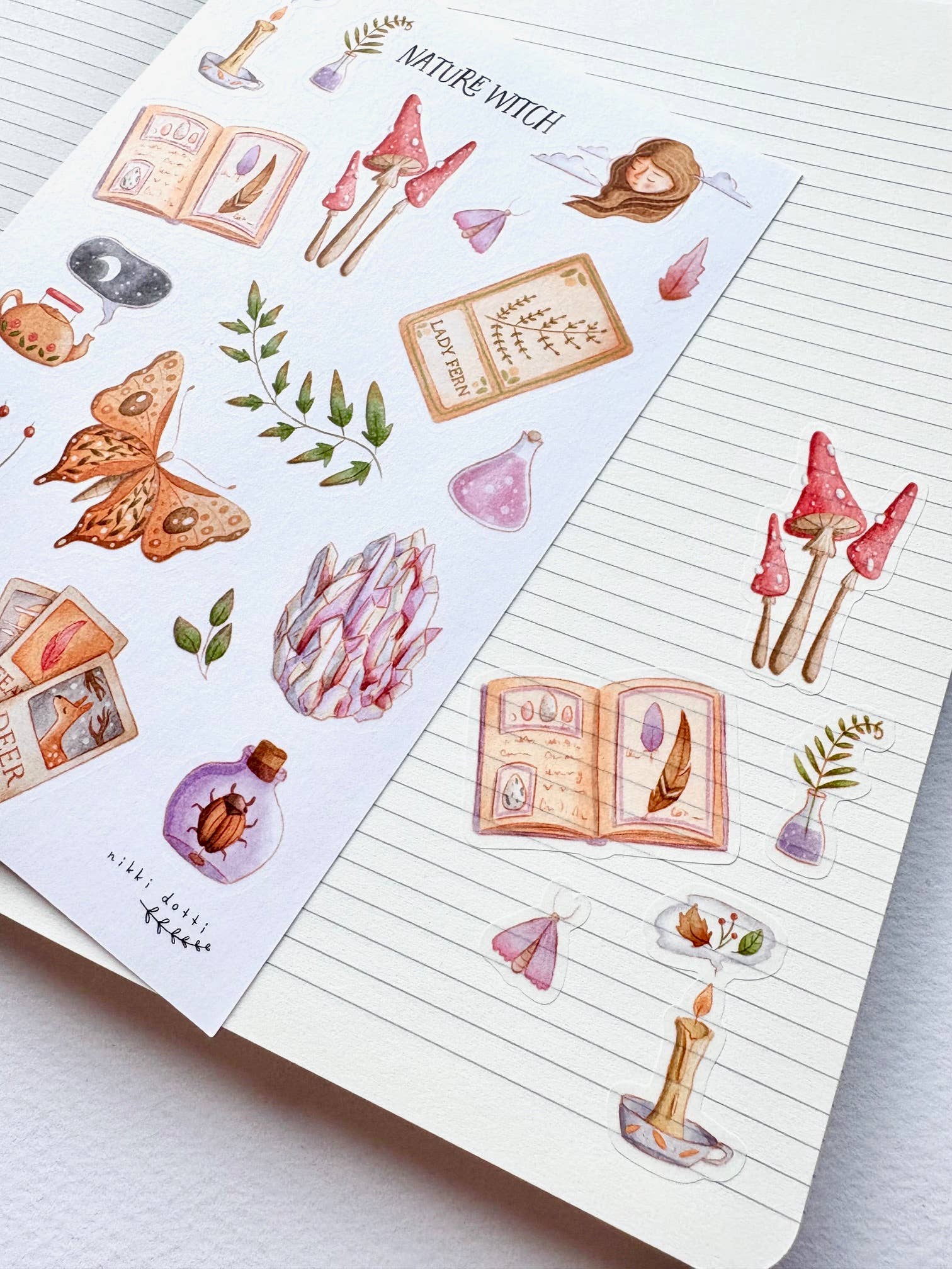 Sticker sheet - Nature witch-DutchMills