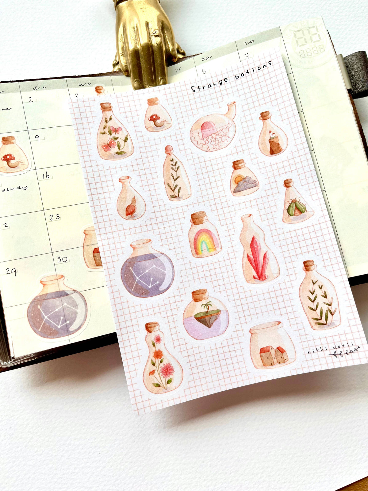 Nikki Dotti - Sticker sheet - Strange potions-Sticker-DutchMills