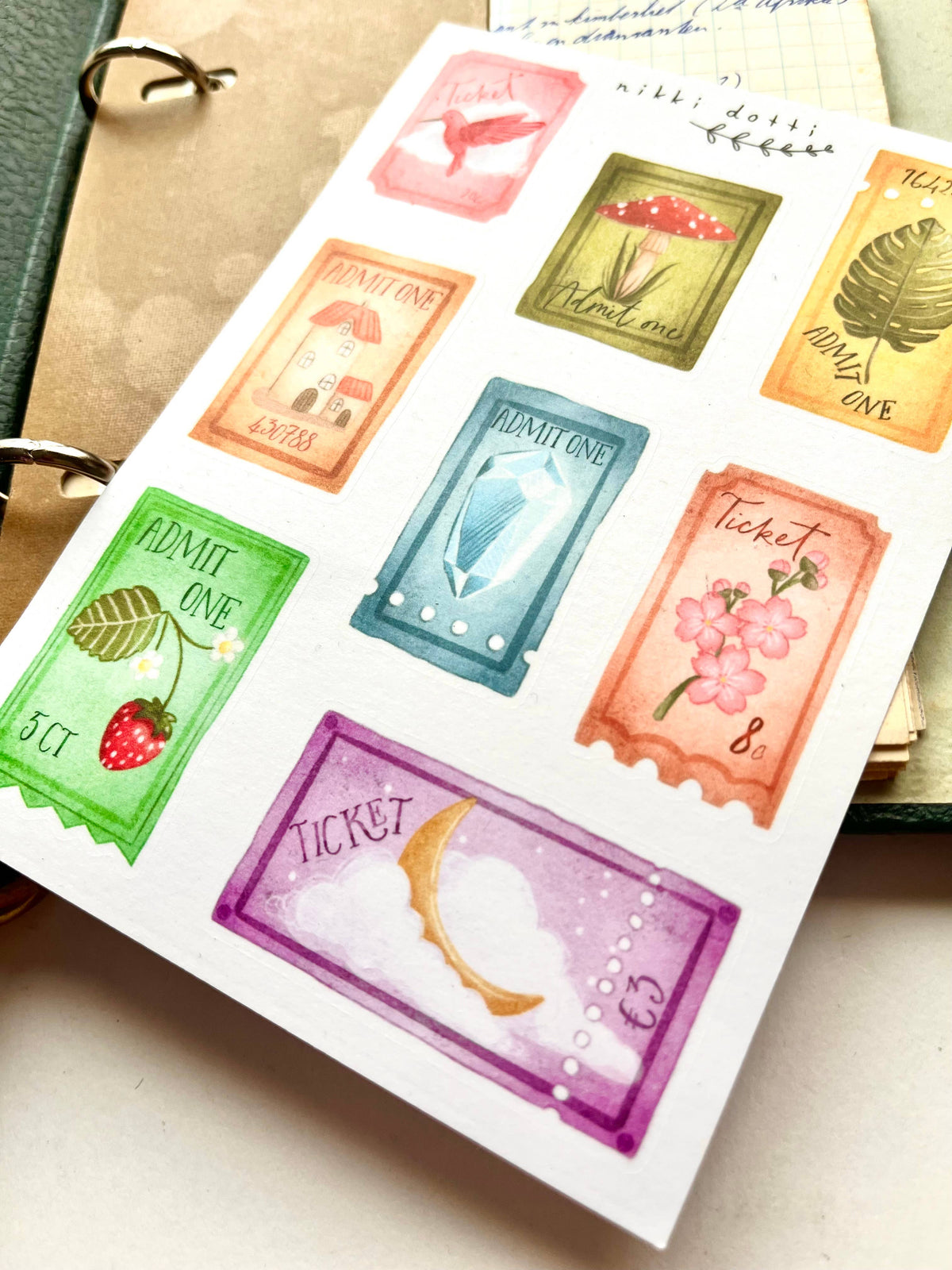 Sticker sheet - Tickets-Sticker-DutchMills