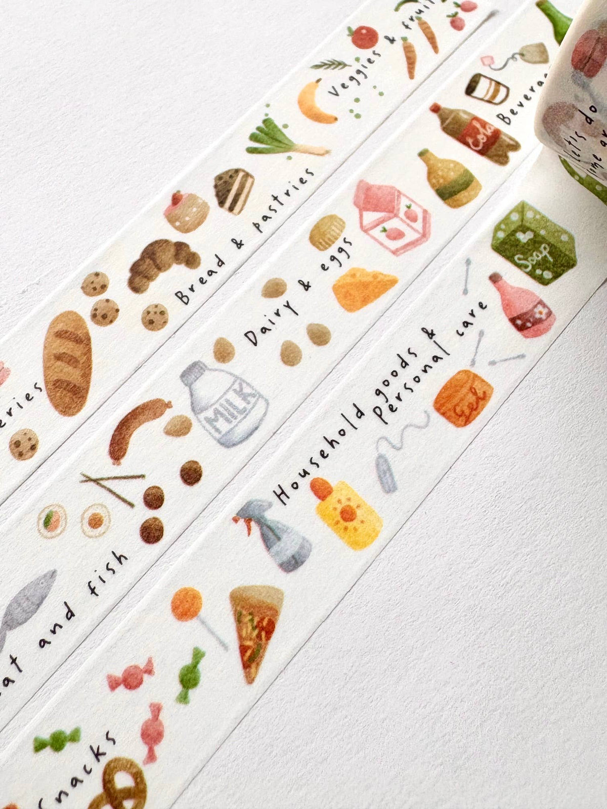 Washi tape - Groceries-DutchMills