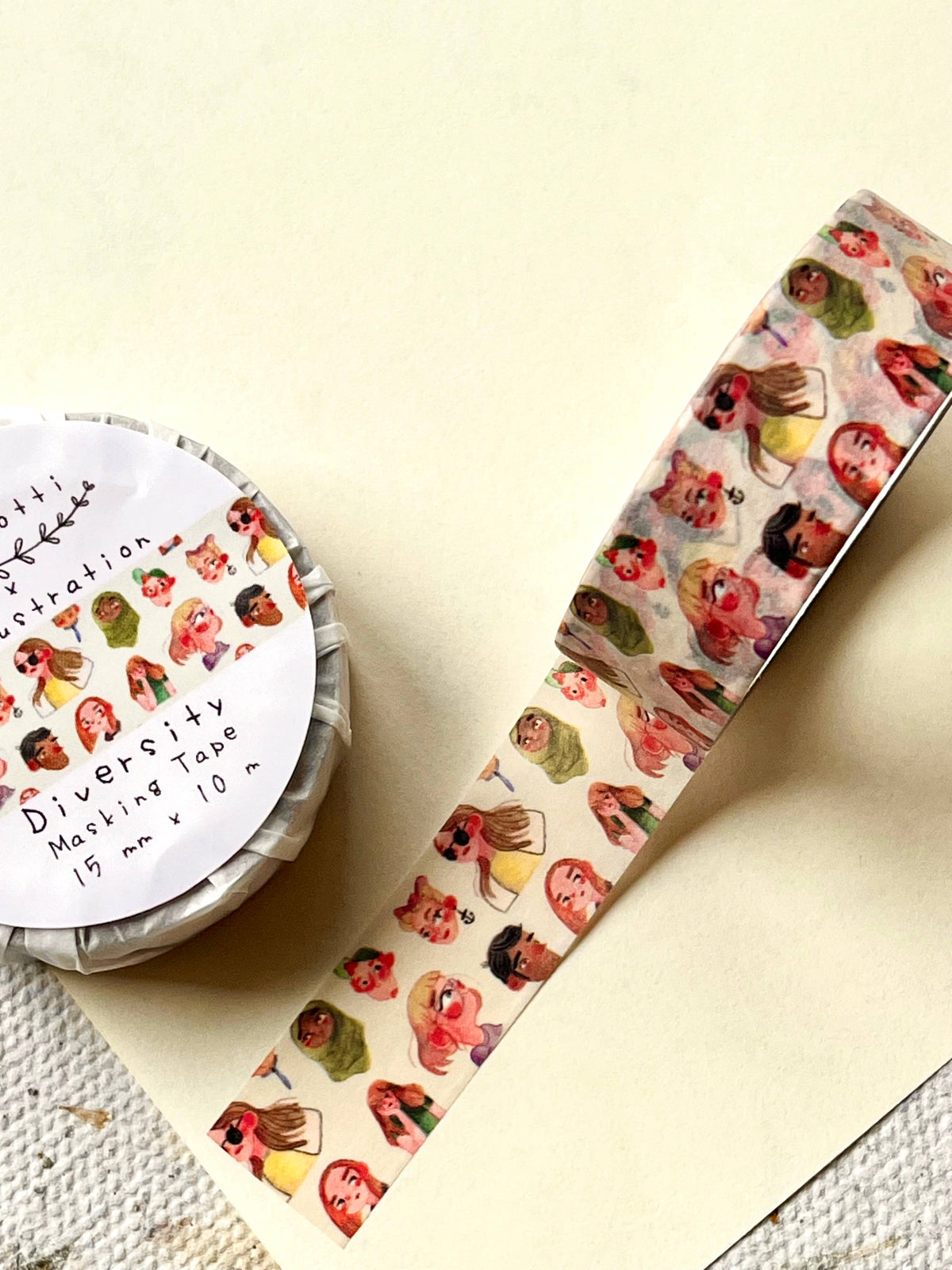 Nikki Dotti - Washi tape - By Marloustration - Diversity-Maskingtape-DutchMills