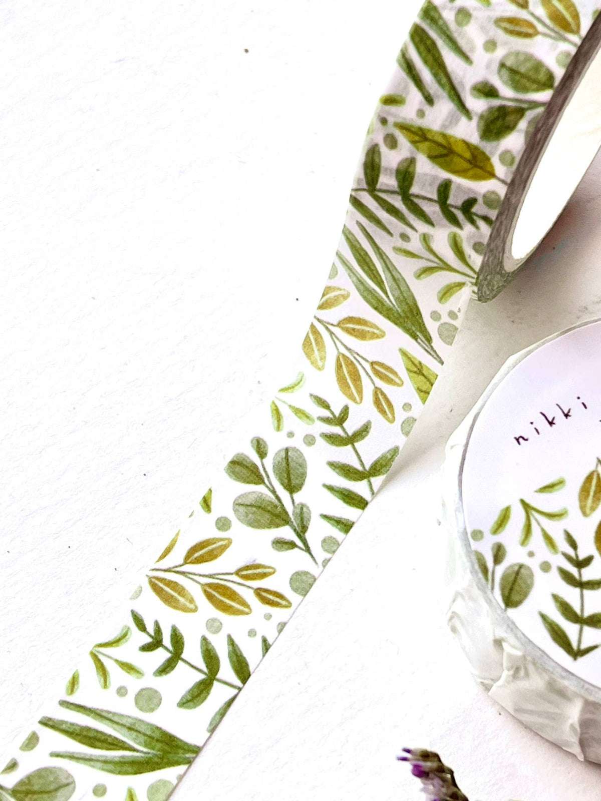 Nikki Dotti - Washi tape - Leaves-Maskingtape-DutchMills