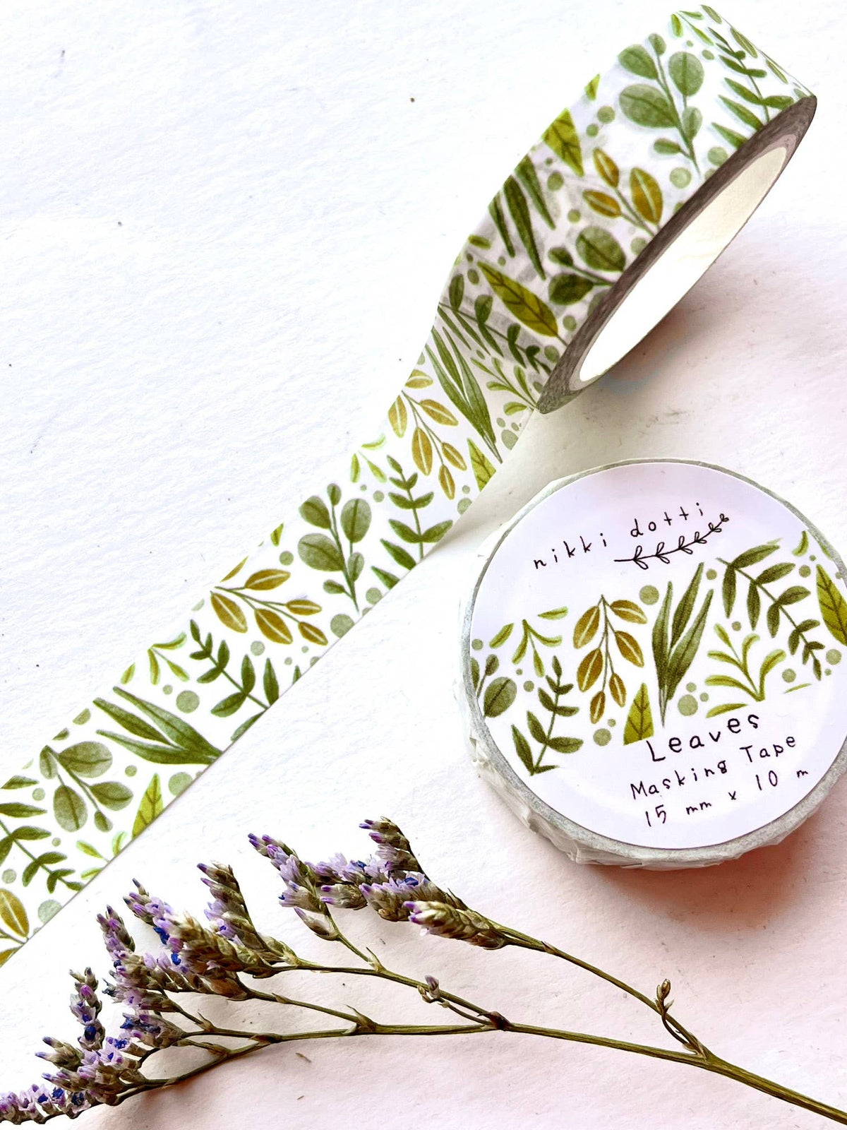 Nikki Dotti - Washi tape - Leaves-Maskingtape-DutchMills