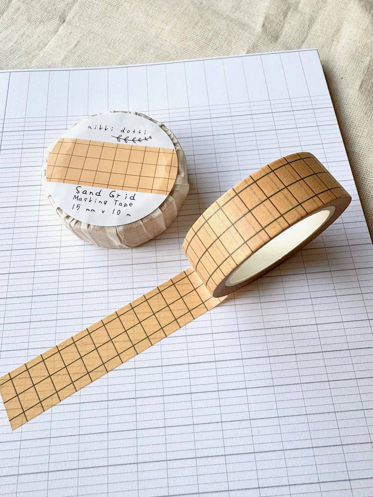Washi tape - Sand grid-DutchMills