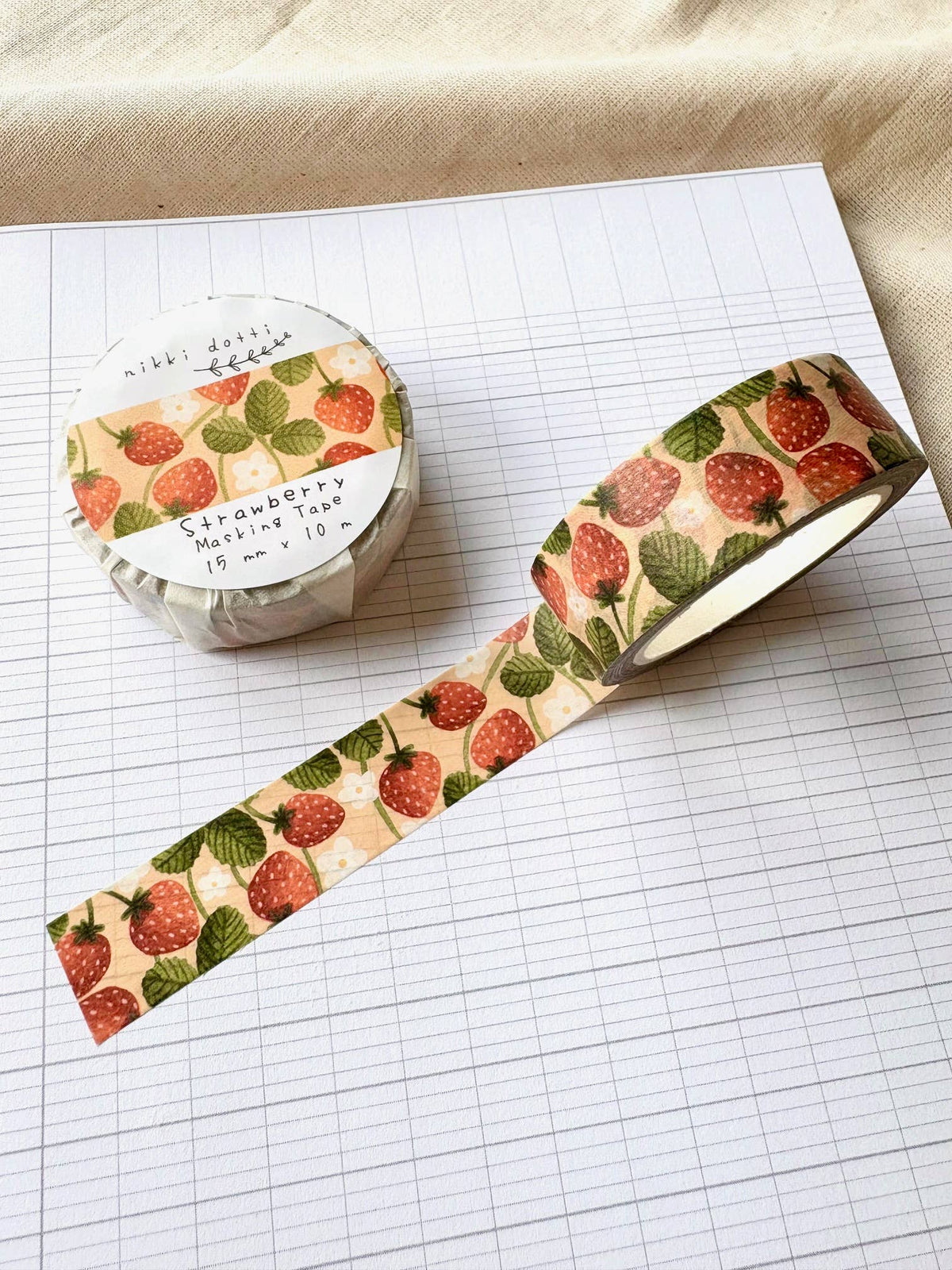 Washi tape - Strawberry-DutchMills