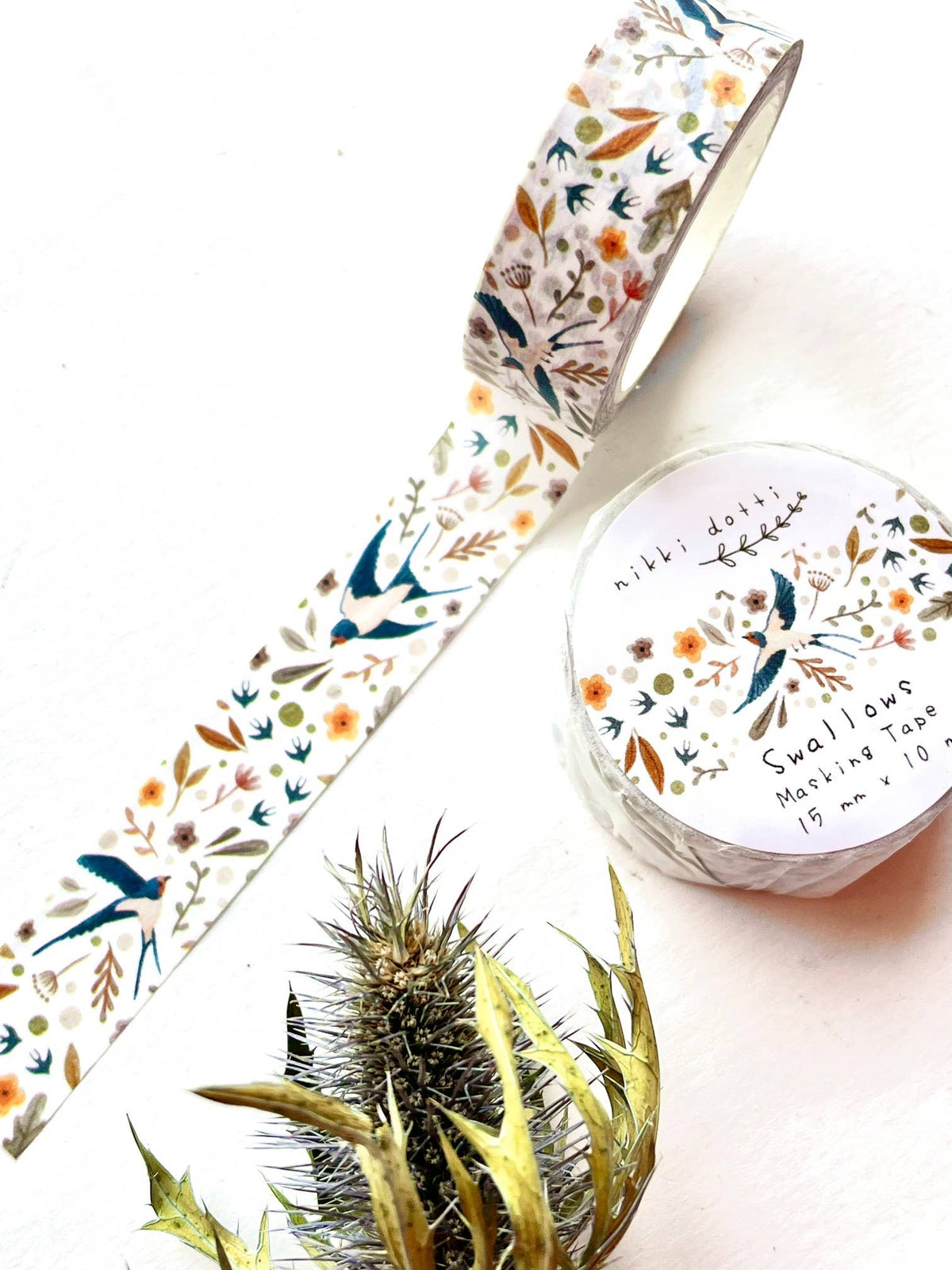 Nikki Dotti - Washi tape - Swallows-Maskingtape-DutchMills