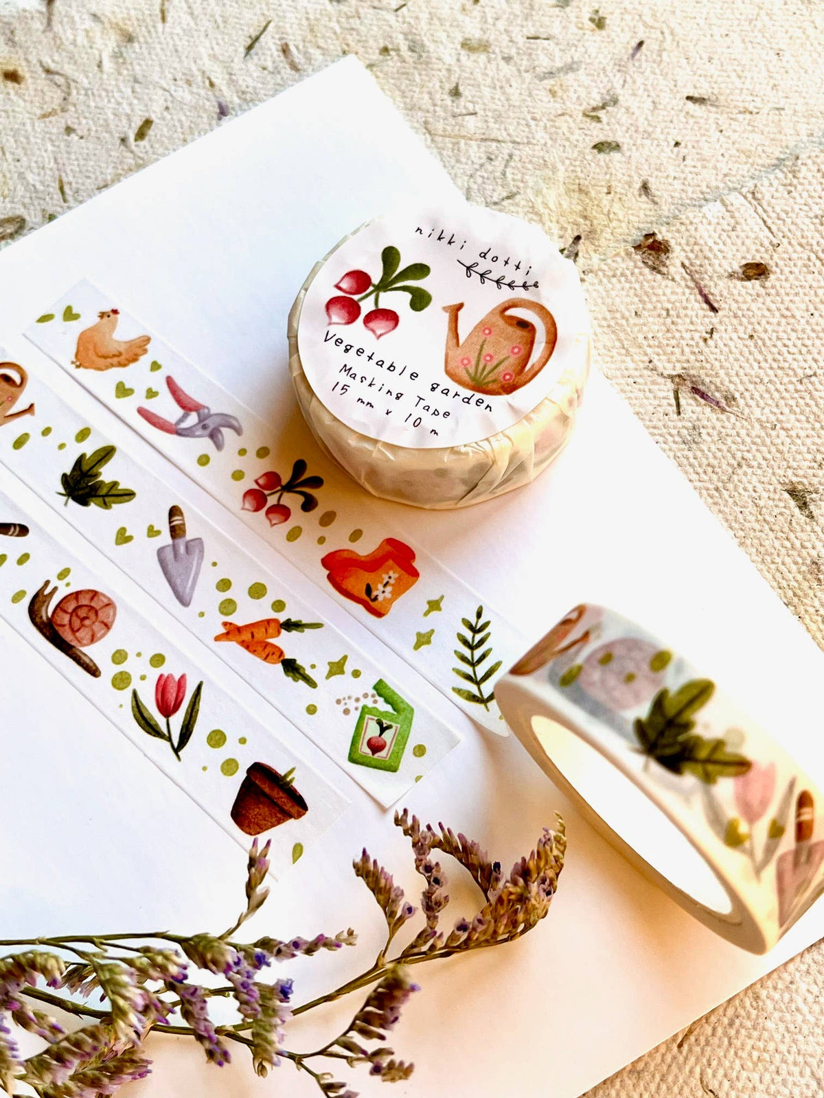 Nikki Dotti - Washi tape - Vegetable garden-Maskingtape-DutchMills