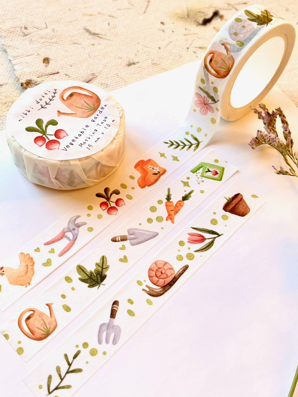 Nikki Dotti - Washi tape - Vegetable garden-Maskingtape-DutchMills