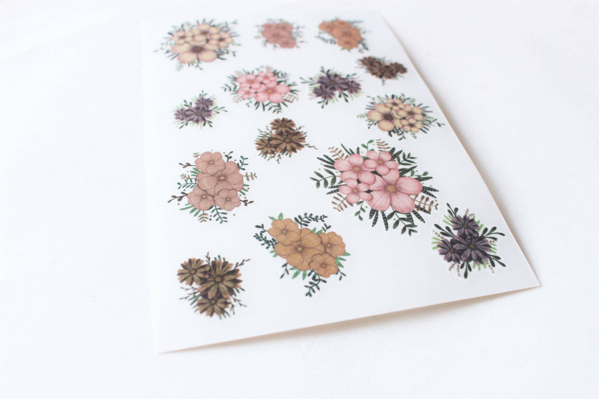 Nikki Dotti - Rub on stickers - Bouquets-Sticker-DutchMills