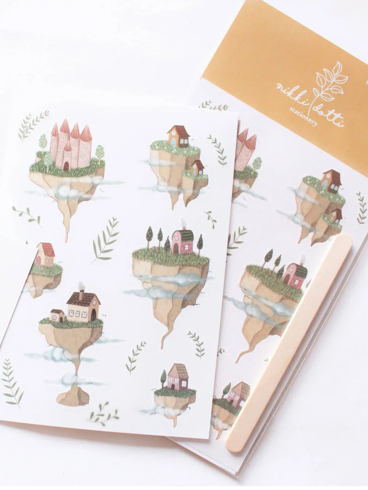 Nikki Dotti - Wrijfstickers - Drijvende Huizen-Sticker-DutchMills