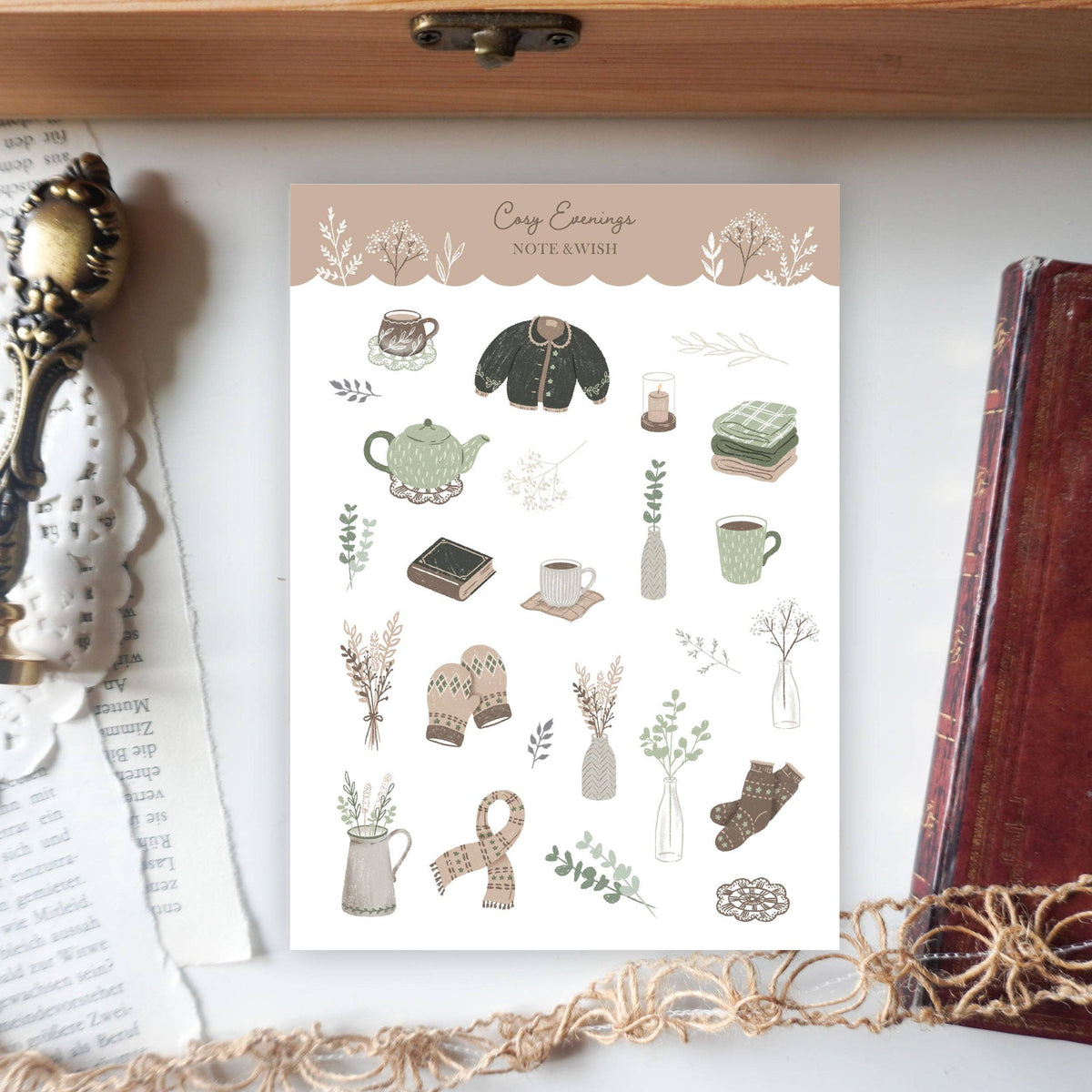 Cosy Evenings - Washi Paper Stickers-DutchMills