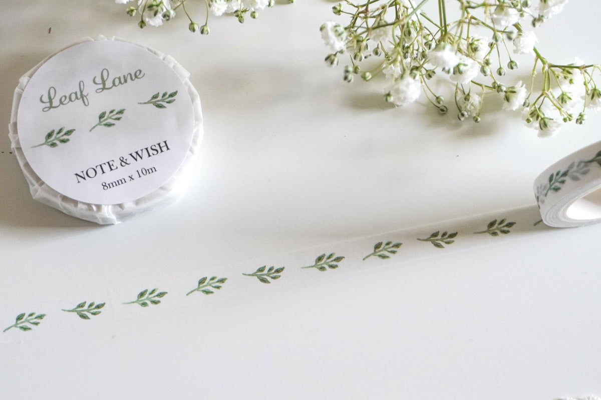 Note & Wish - Leaf Lane Washi Tape-Maskingtape-DutchMills