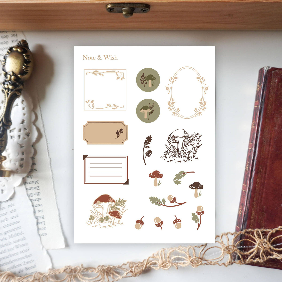 Mushroom Frames - Washi Paper Stickers-DutchMills