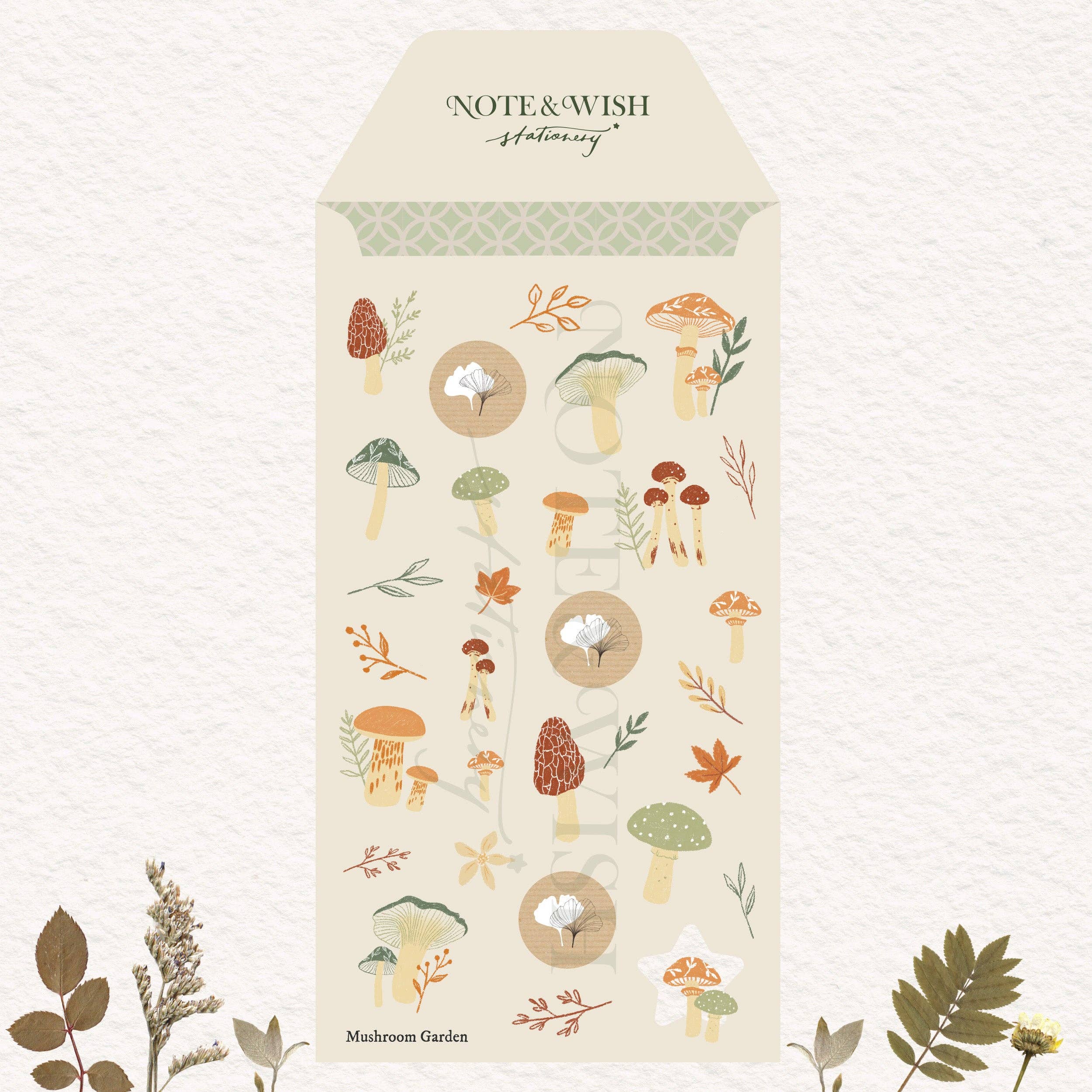 Mushroom Garden Washi Sticker Sheet-DutchMills