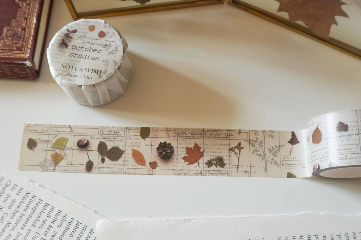 Note & Wish - October Studies - Washitape-Maskingtape-DutchMills
