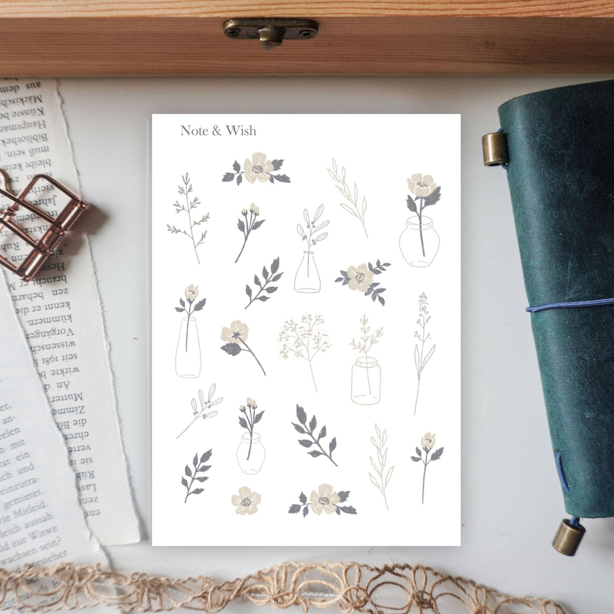Paper Blooms- Sticker Sheet-DutchMills