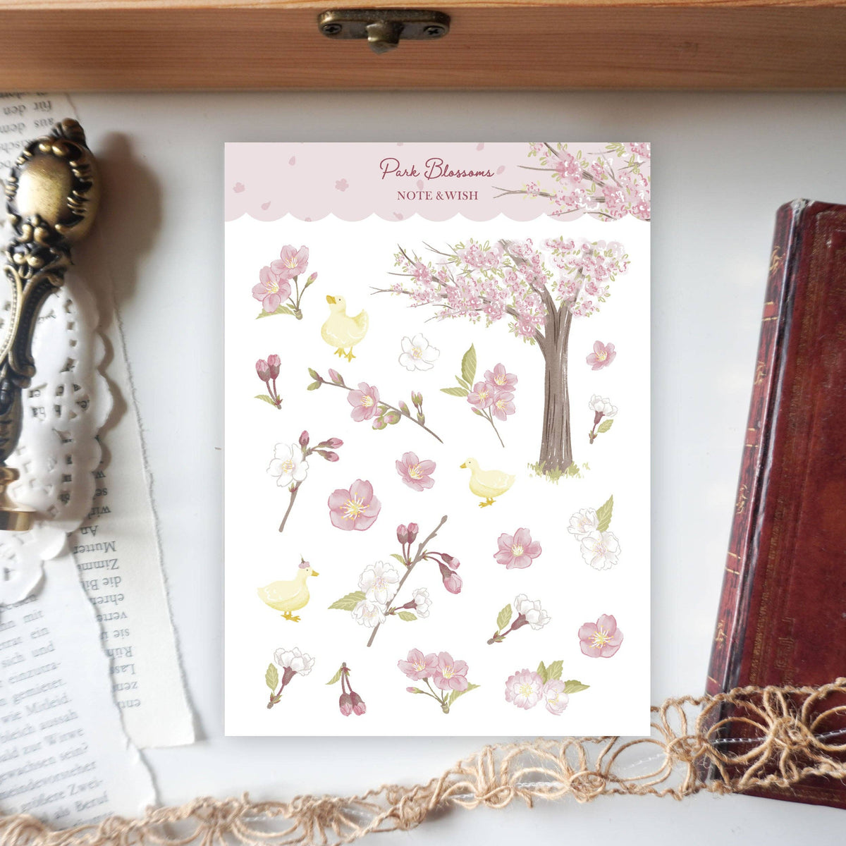 Park Blossoms - Washi Paper Stickers-DutchMills