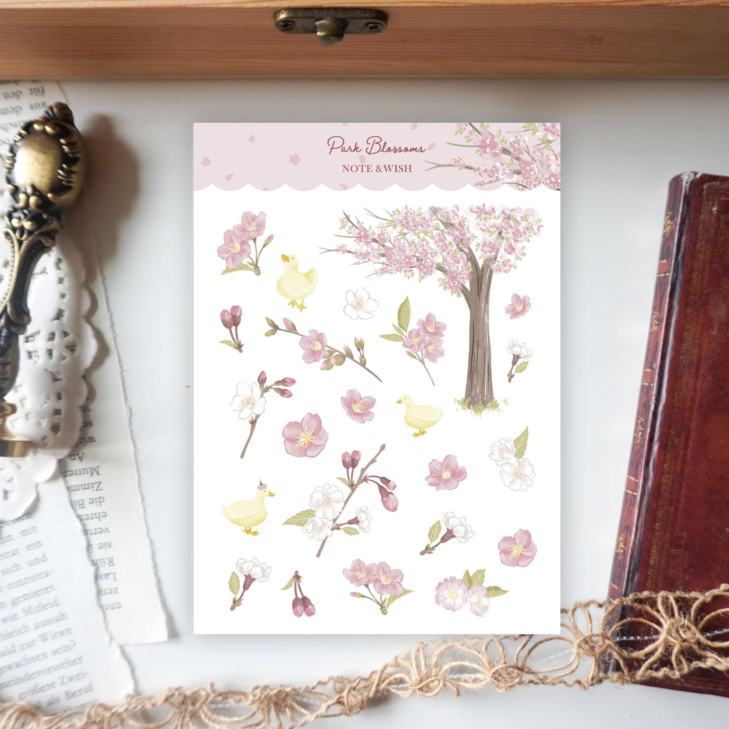 Park Blossoms - Washi Paper Stickers-DutchMills