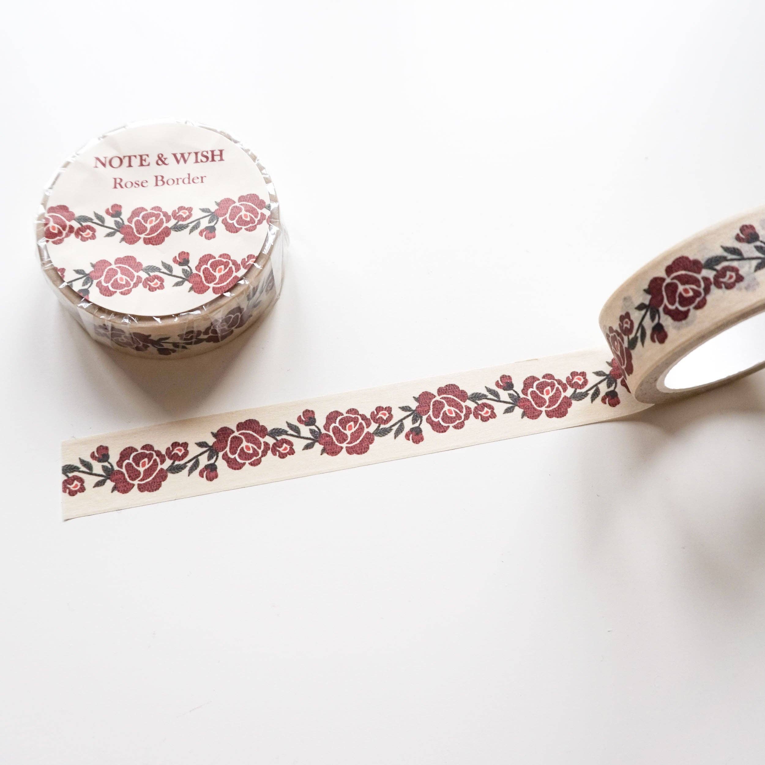 Rose Border Washi Tape-DutchMills
