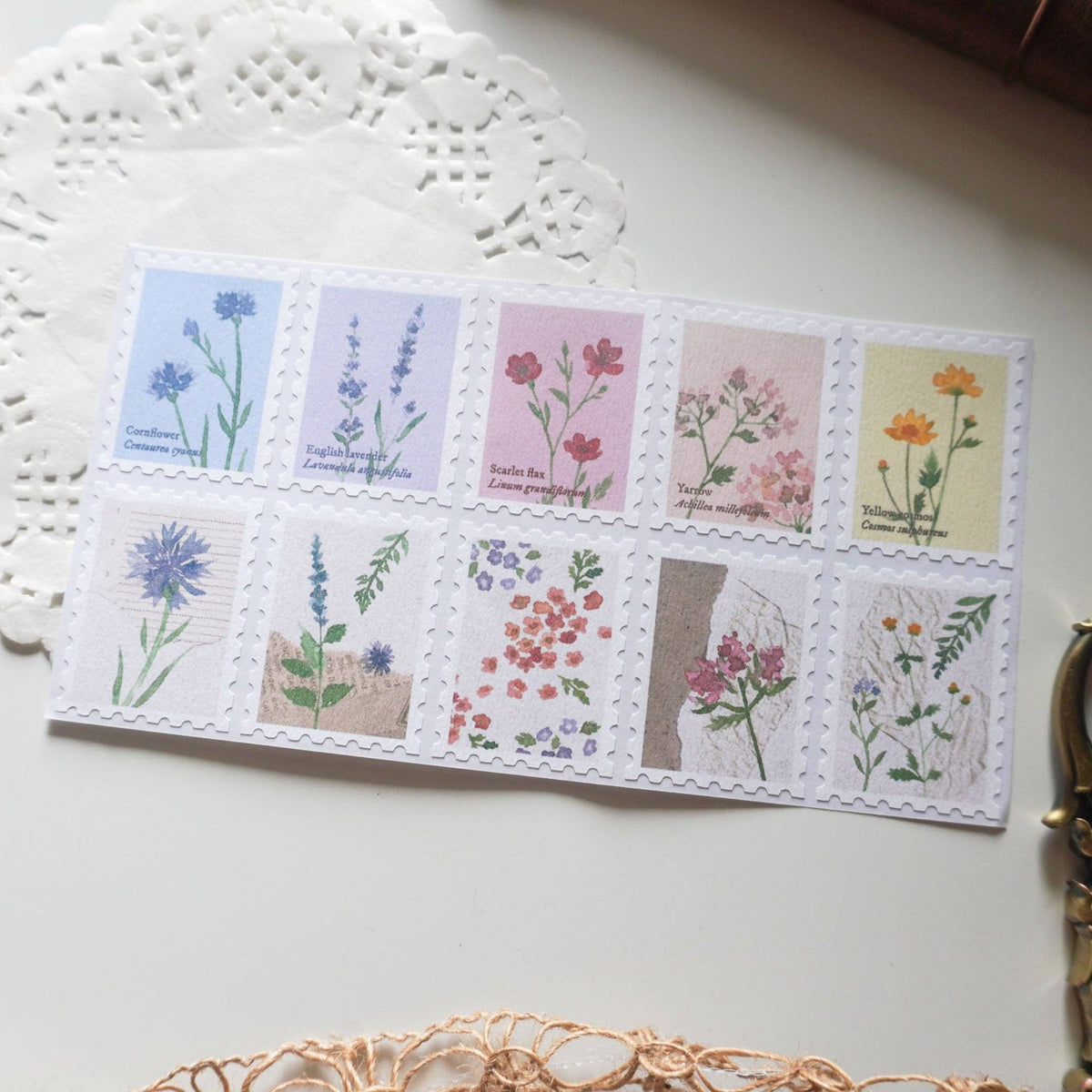 The Flowers Postage Stamps-DutchMills