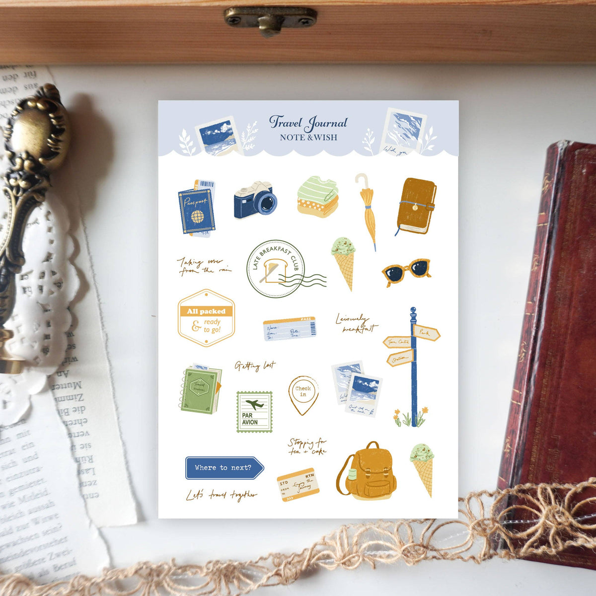 Travel Journal - Washi Paper Stickers-DutchMills