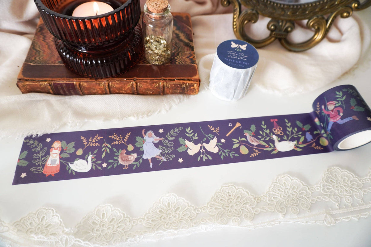 Twelve Days of Christmas Washi Tape, Note & Wish Washi-DutchMills