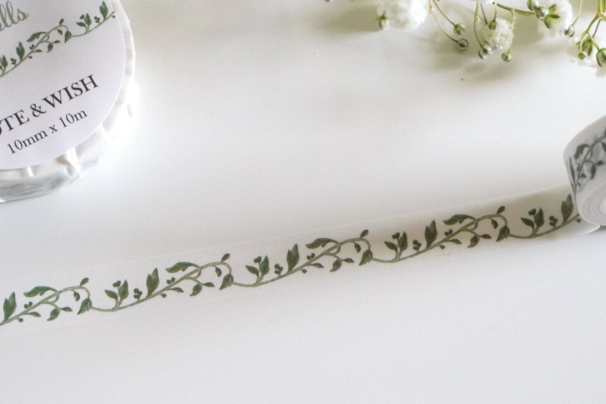 Note & Wish - Verdant Scrolls Washi Tape-Maskingtape-DutchMills