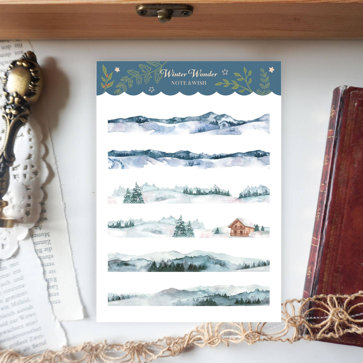 Winter Wonder - Winter Stickers - Washi Paper Stickers-DutchMills
