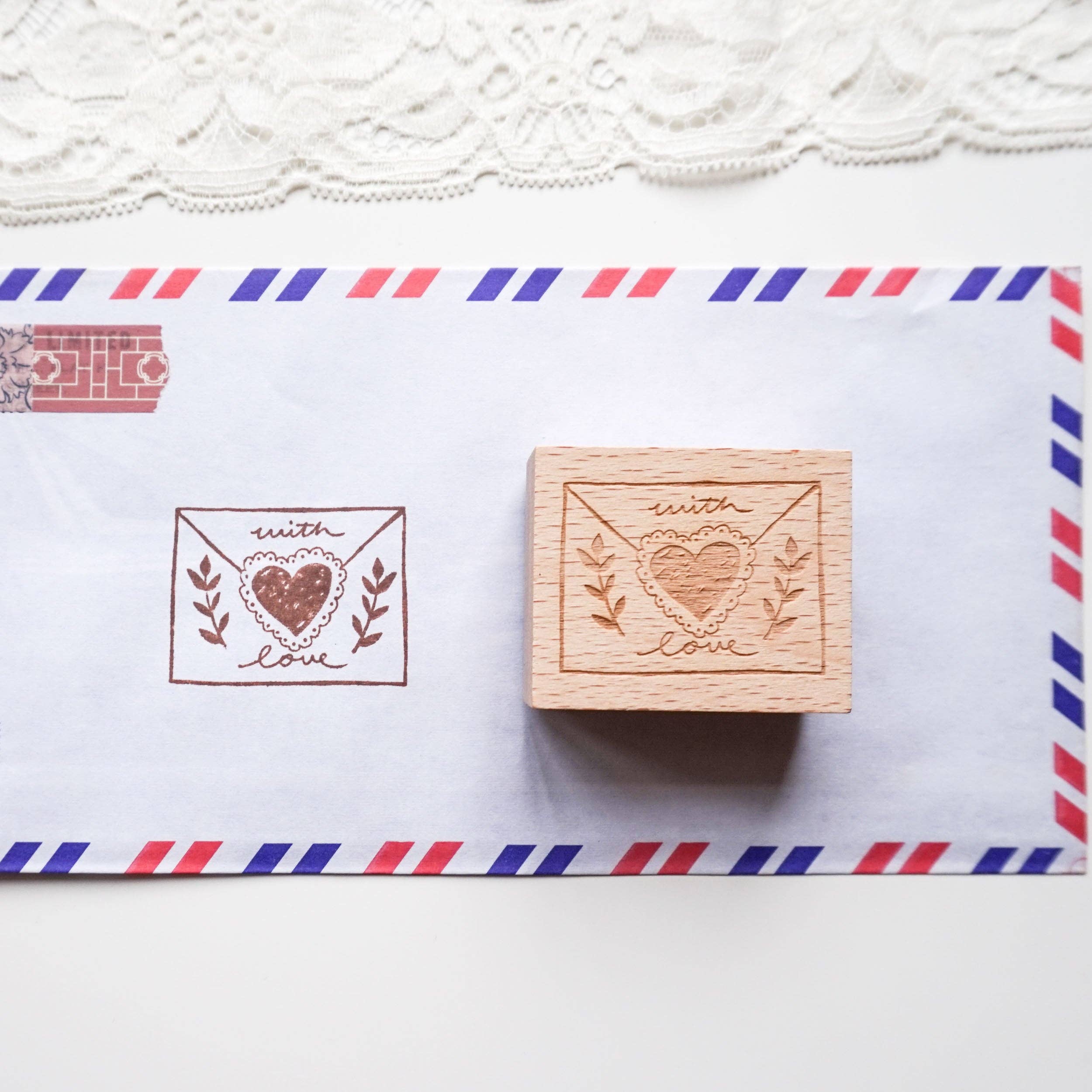 With Love Envelope Heart-DutchMills