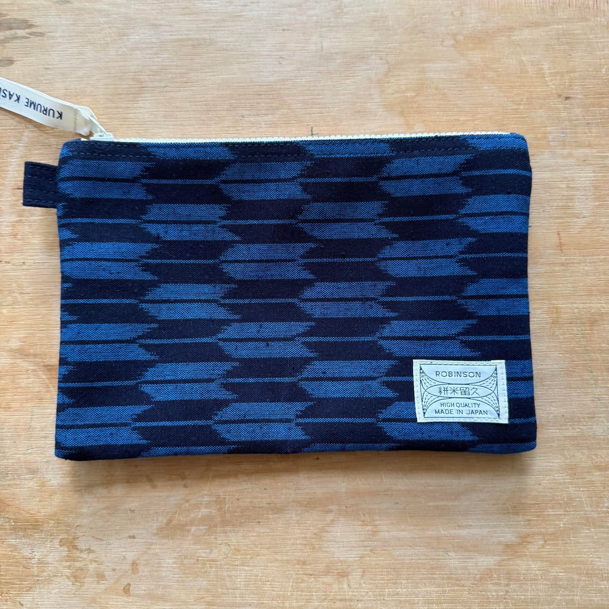 Okamoto Shoten - Pouch M Arrow Navy/Blue-Etui-DutchMills