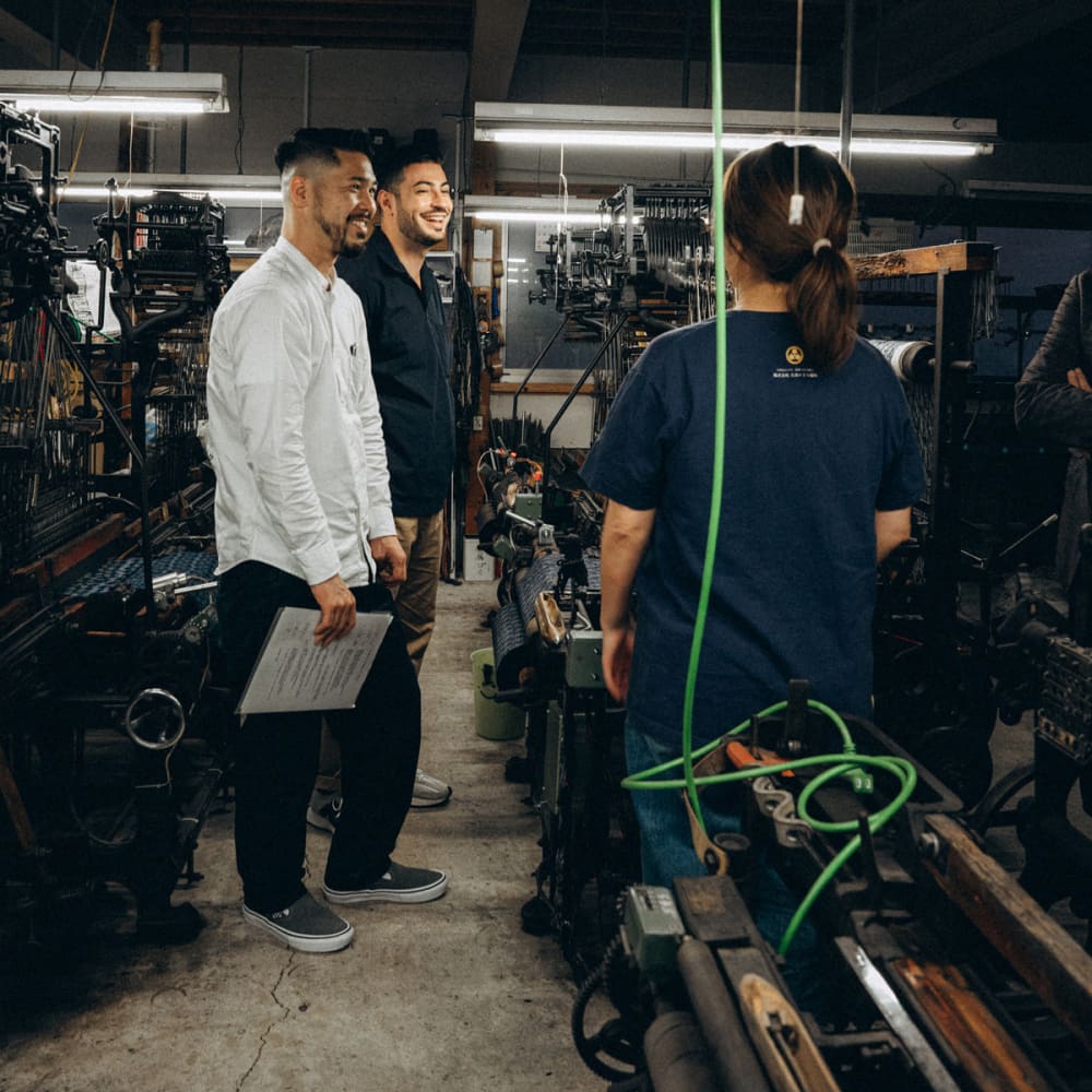 Okamoto Shoten - Pouch S Dot Navy/Blue-Etui-DutchMills