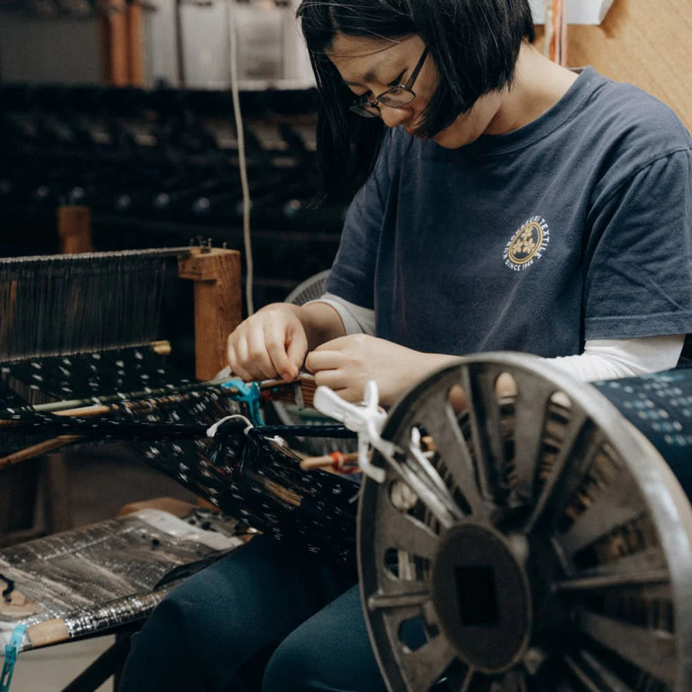 Okamoto Shoten - Pouch S Dot Navy/Blue-Etui-DutchMills
