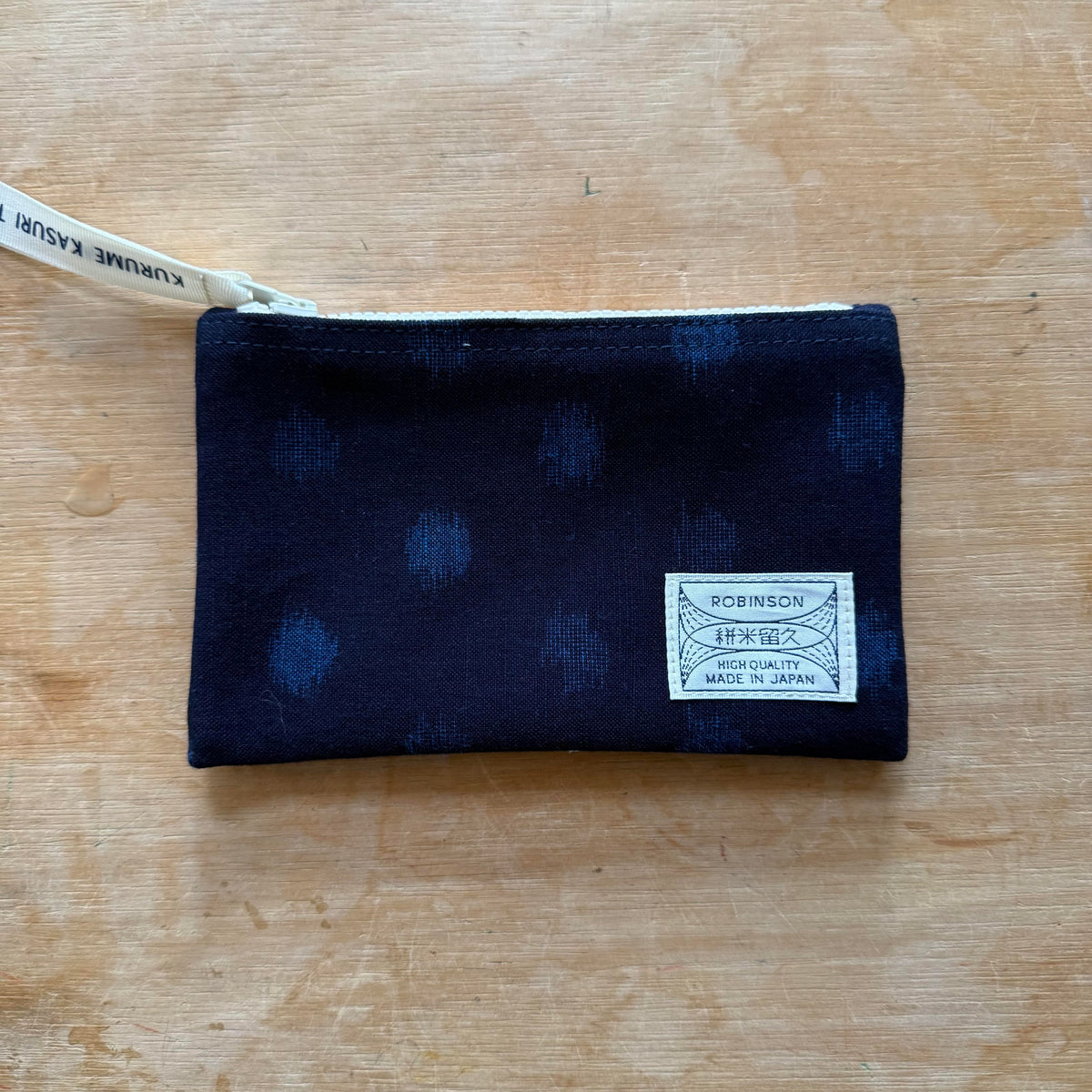 Okamoto Shoten - Pouch S Dot Navy/Blue-Etui-DutchMills