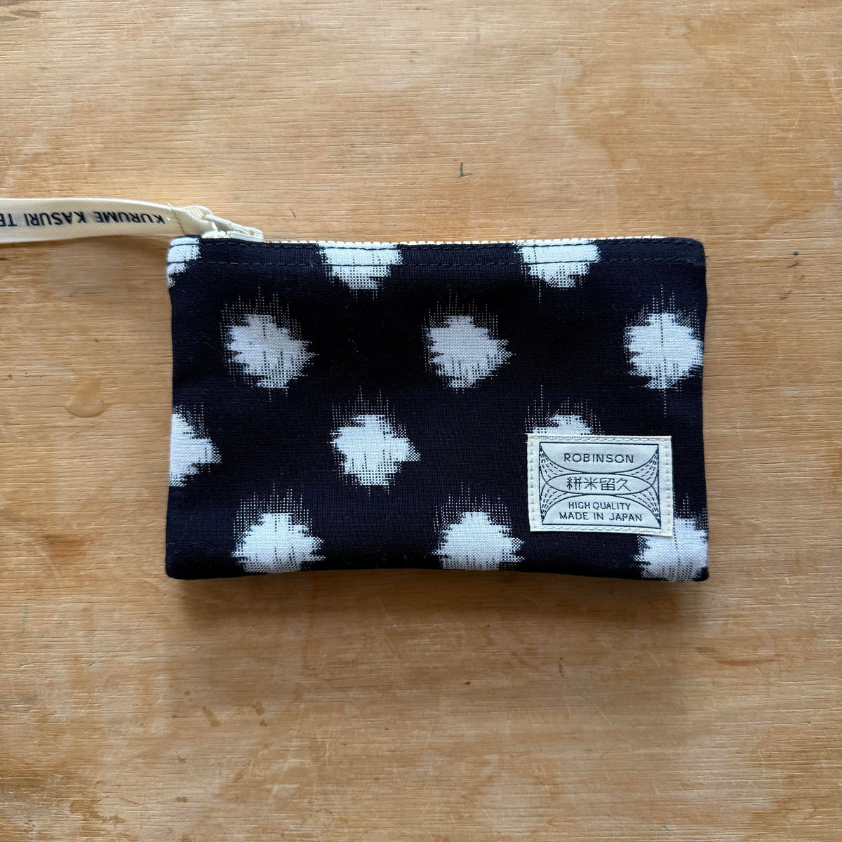 Okamoto Shoten - Pouch S Dot Navy/White-Etui-DutchMills