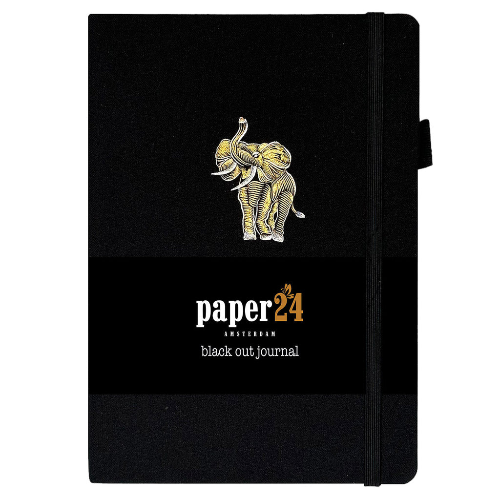 Paper24 - Blackout Bullet Journal Golden Elephant A5 Dot Grid-Notitieboek-DutchMills
