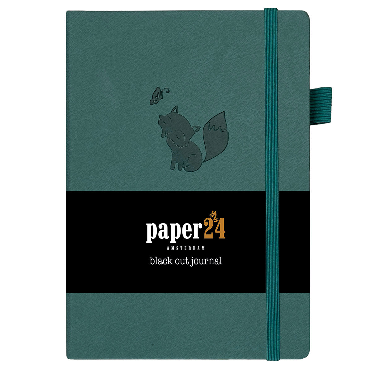 Paper24 - Blackout Bullet Journal Happy Fox A5 Dot Grid-Notitieboek-DutchMills