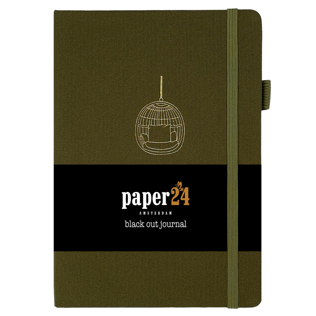 Paper24 - Blackout Bullet Journal Relax A5 Dot Grid-Notitieboek-DutchMills