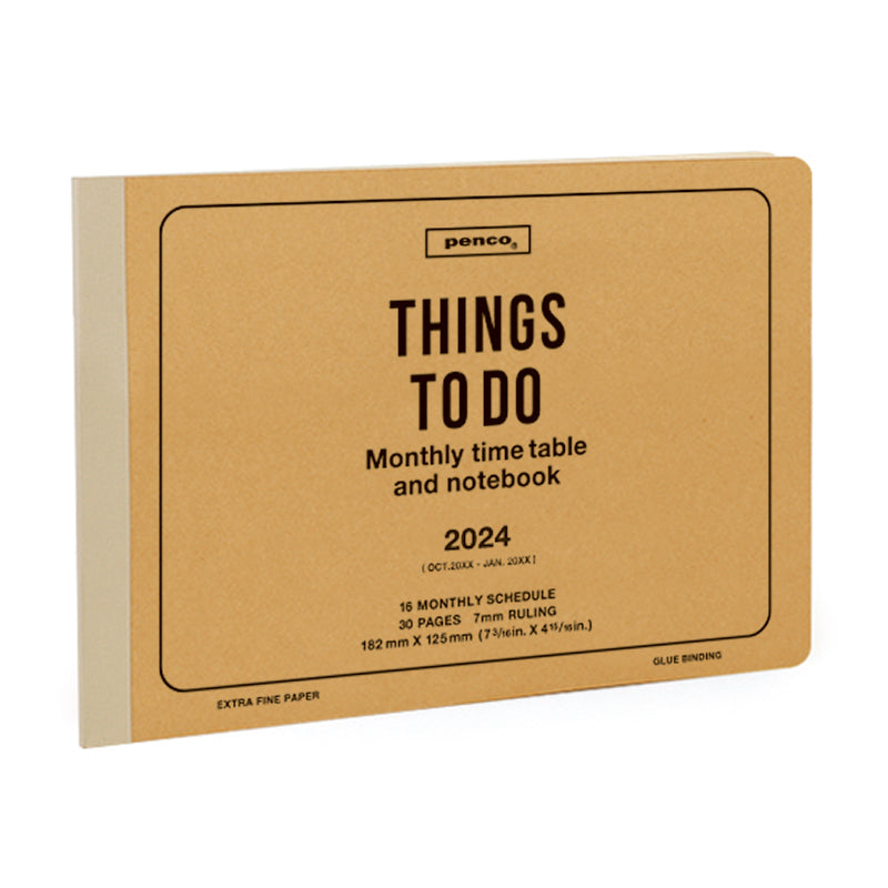 Penco - 2024 Monthly Planner - Beige-Agenda-DutchMills