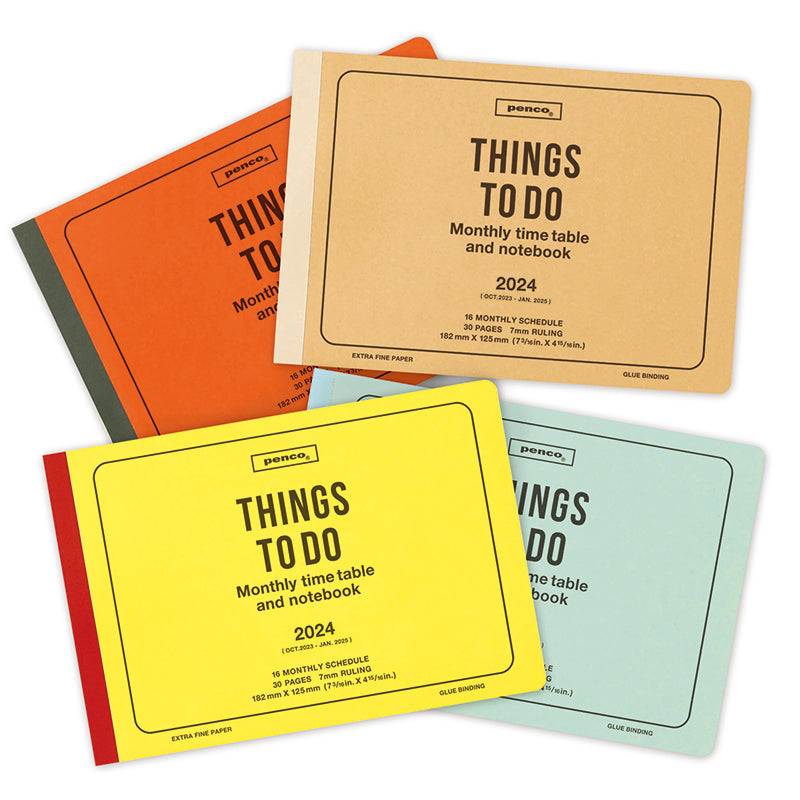 Penco - 2024 Monthly Planner - Yellow-Agenda-DutchMills