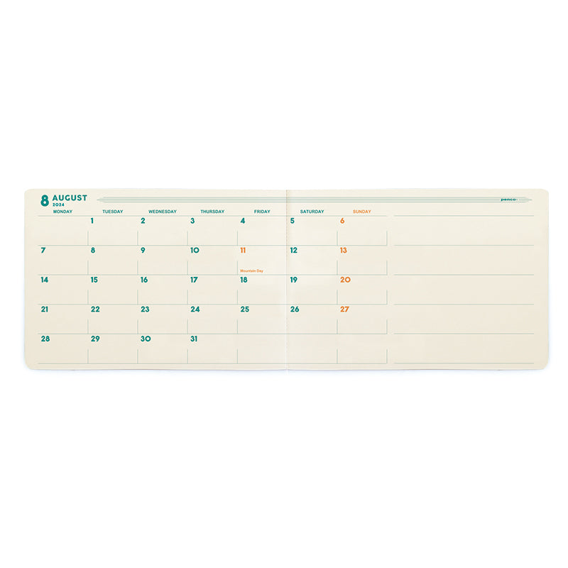 Penco - 2024 Monthly Planner - Yellow-Agenda-DutchMills