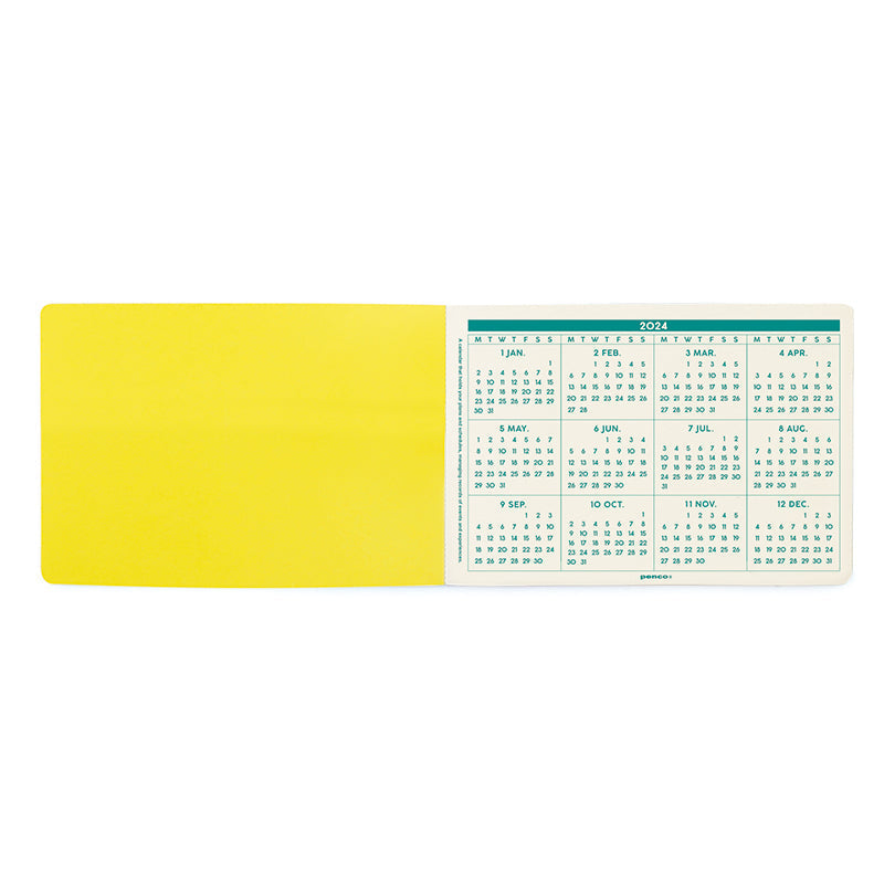 Penco - 2024 Monthly Planner - Yellow-Agenda-DutchMills
