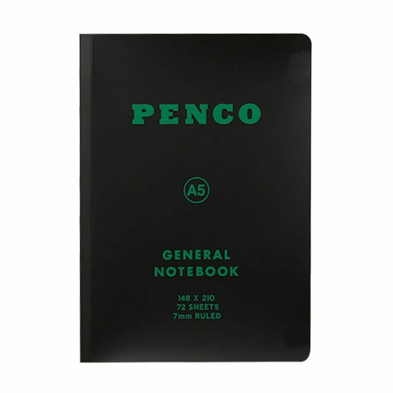 Penco - Soft PP Notebook A5 Ruled - Black-Notitieboek-DutchMills